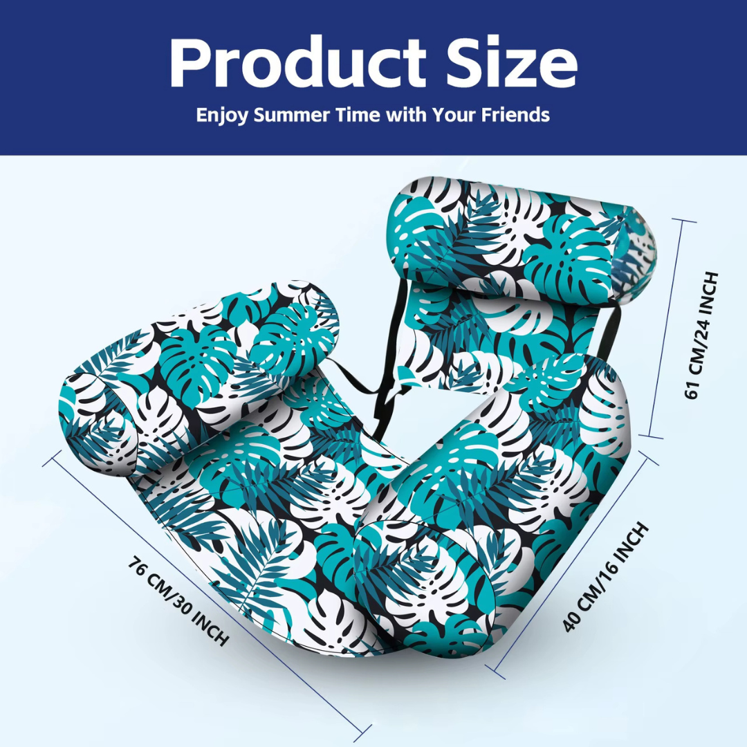 Floating Oasis® - Inflatable Floating Chair with Air Pump