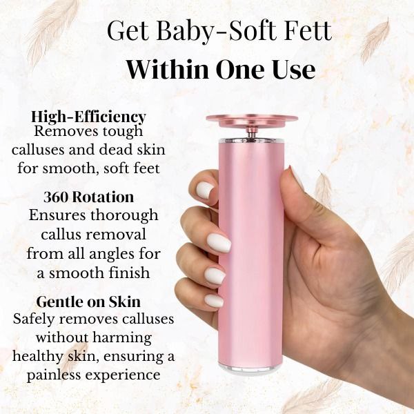 StepGlam™: The ultimate electric callus remover