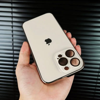 HaloShield® - Electroplated frosted lens film case for iPhone