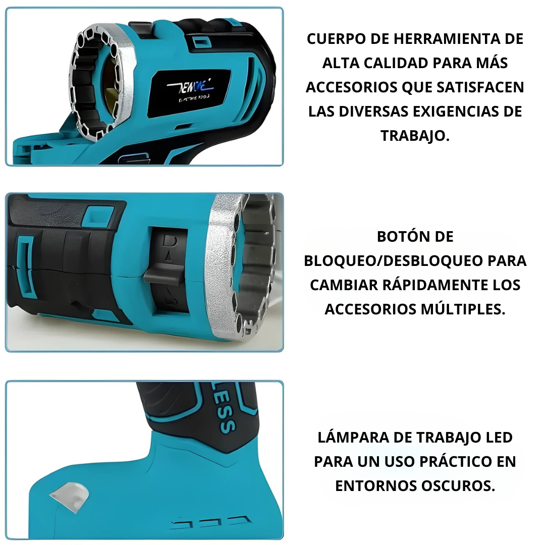 PowerCraft®: el kit definitivo de herramientas inalámbricas 12 en 1