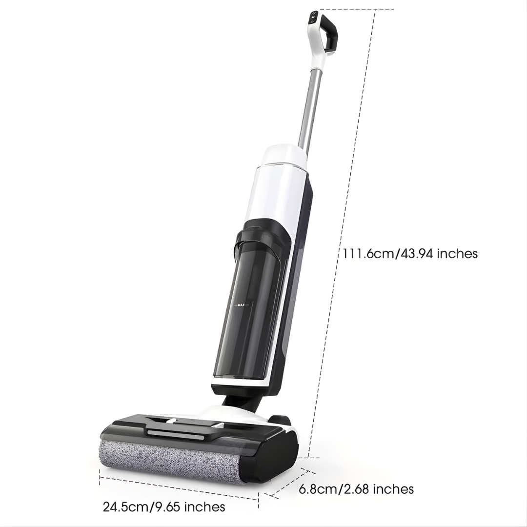 TurboMop Fusion® - la mopa aspiradora inalámbrica 3 en 1 para suelos secos y húmedos.