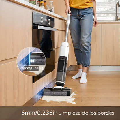 TurboMop Fusion® - la mopa aspiradora inalámbrica 3 en 1 para suelos secos y húmedos.
