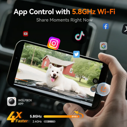 RoadGuard G900Pro® - 12MP WiFi Touch Screen Dash Cam Smart Mirror