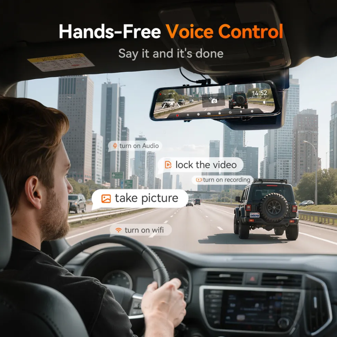 RoadGuard G900Pro® - 12MP WiFi Touch Screen Dash Cam Smart Mirror