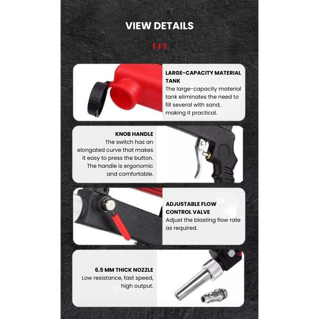 JetSand® - Pro Sandblasting Gun