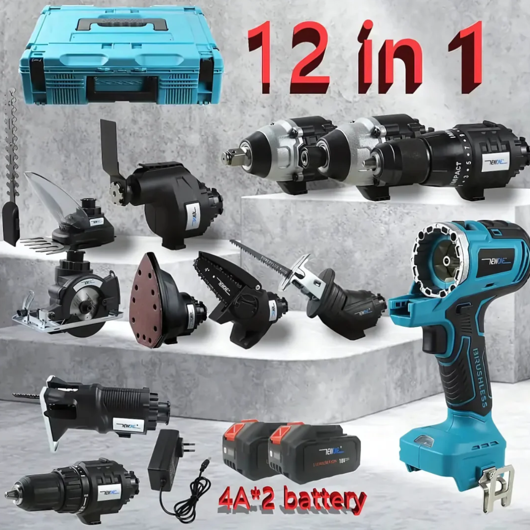 PowerCraft®: the ultimate 12-in-1 cordless tool kit