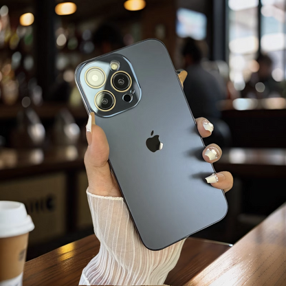 HaloShield® - Electroplated frosted lens film case for iPhone