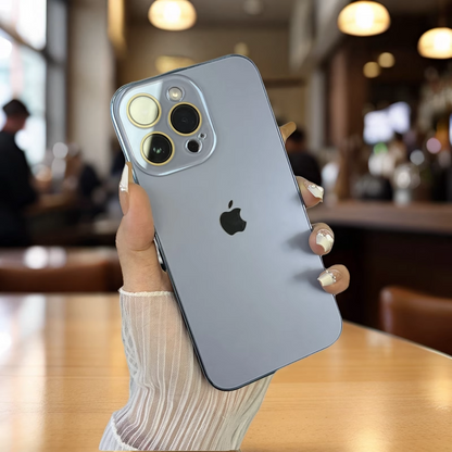 HaloShield® - Electroplated frosted lens film case for iPhone