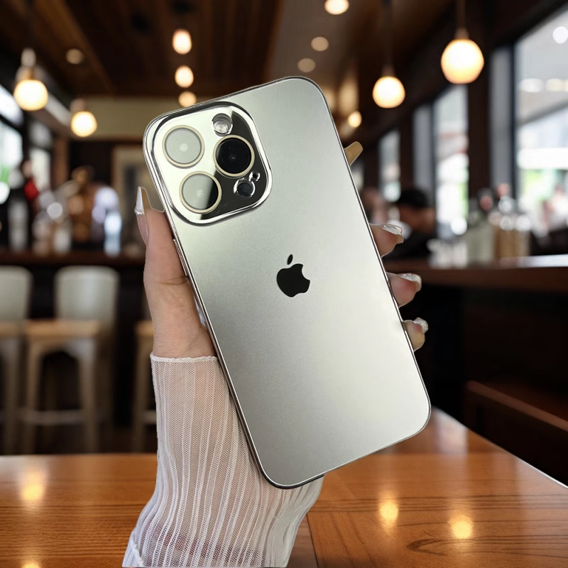 HaloShield® - Electroplated frosted lens film case for iPhone