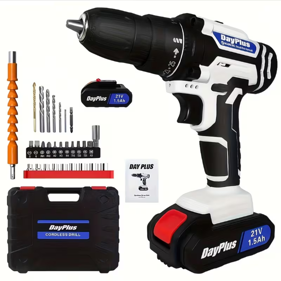 TorqueTitan® - Taladro atornillador 21 V 3 en 1 de alta potencia