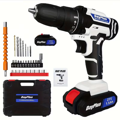 TorqueTitan® - Taladro atornillador 21 V 3 en 1 de alta potencia